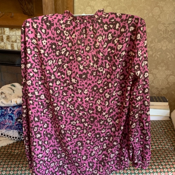 Nanette Lenore tassel front animal print blouse. Wornnonce - Picture 5 of 6